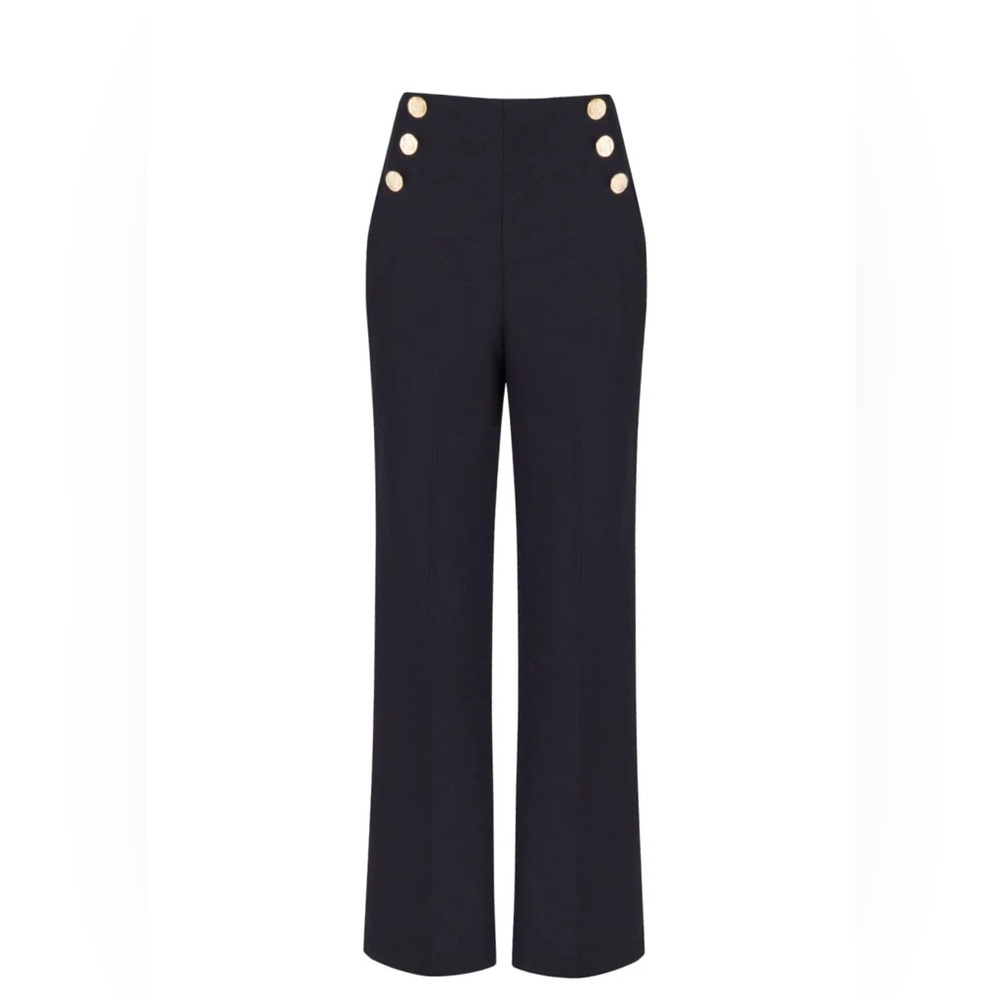 Ann Taylor size 4 Elegant Black Wide-Leg Pants
